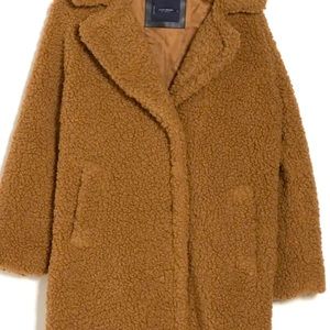 Like New S/P Lucky Brand Teddy Coat Coffee Brown